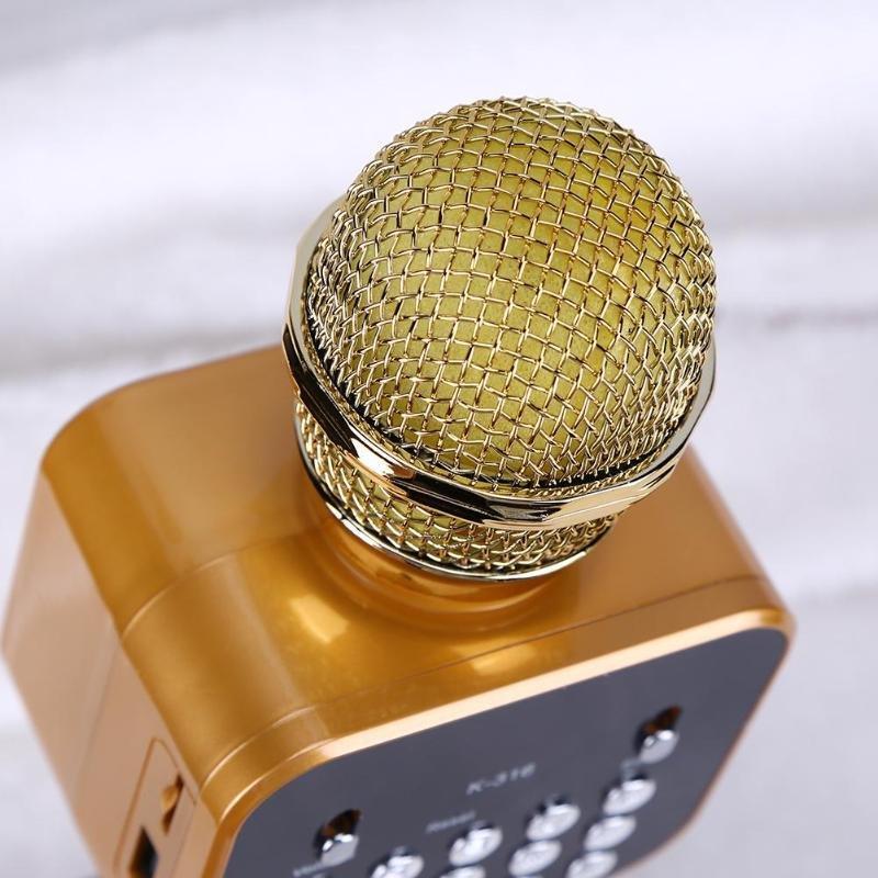 Беспроводной Bluetooth караоке микрофон K-316 со встроенной колонкой и дисплеем - фото 9 - id-p91277577
