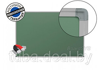 Доска магнитно-меловая BoardSYS, 100х150 см., с керамическим покрытием PolyVision