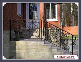 Кованый поручень для лестницы модель10