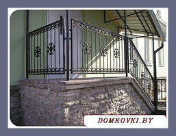 Ковка перил Перило,ограждение лестничное кованое металлическое модель 25