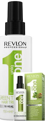 Маска Ревлон в спрее для увлажнения, блеска и защиты волос несмываемая с экстрактом зеленого чая 150ml -