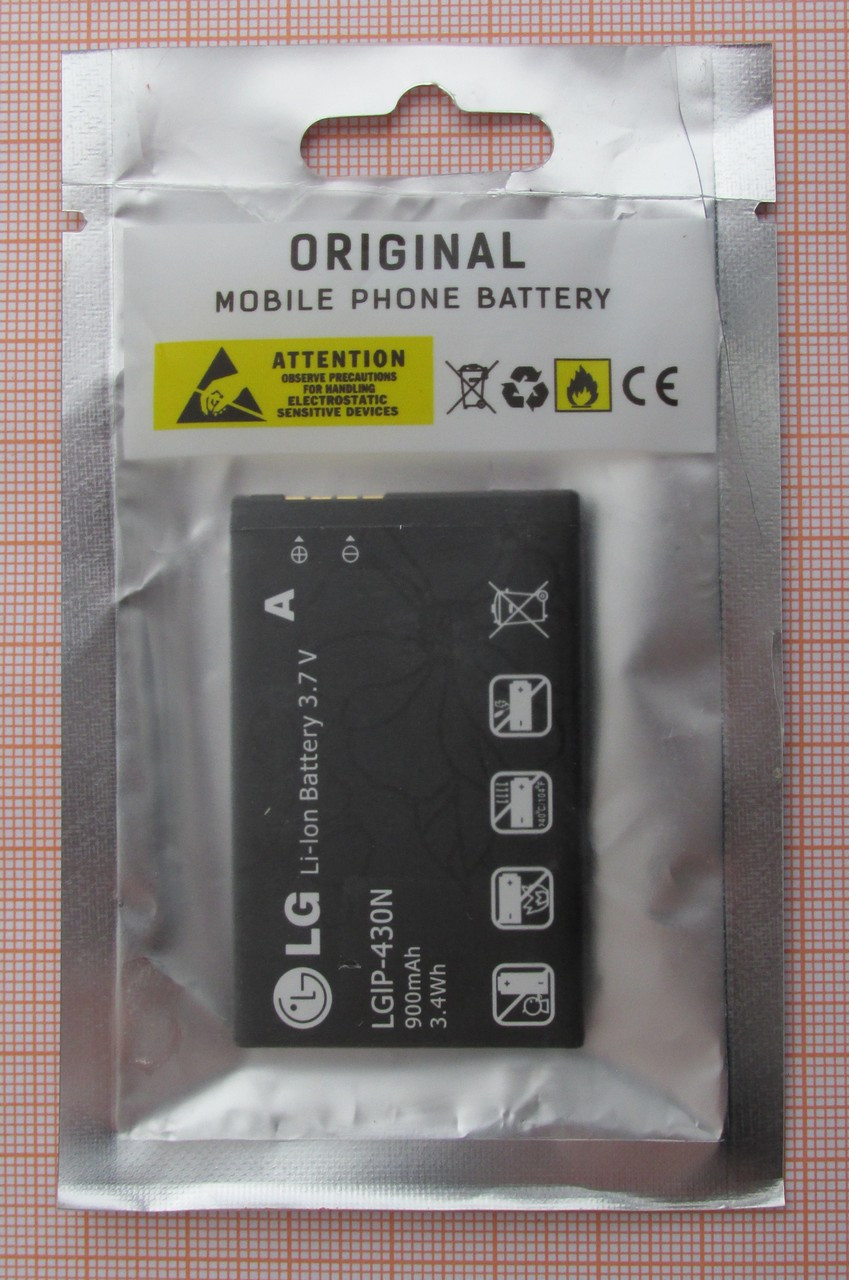 Аккумулятор LGIP-430N для LG GS290, KF301, T300, T500, GM360 - фото 4 - id-p91288615