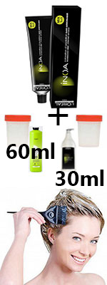 Комплект Лореаль Иноа краска + оксидант + post-шампунь (60+60+30 ml) на одно окрашивание - Loreal