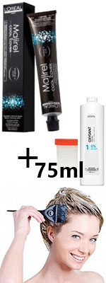 Комплект Лореаль Мажирель Кул Ковер краска + оксидант (50+75 ml) на одно окрашивание - Loreal Professionnel