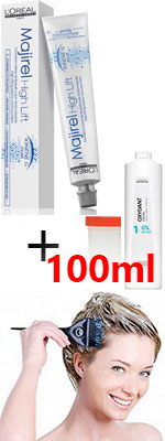 Комплект Лореаль Мажирель Хай Лифт краска + оксидант (50+75 ml) на одно окрашивание - Loreal Professionnel