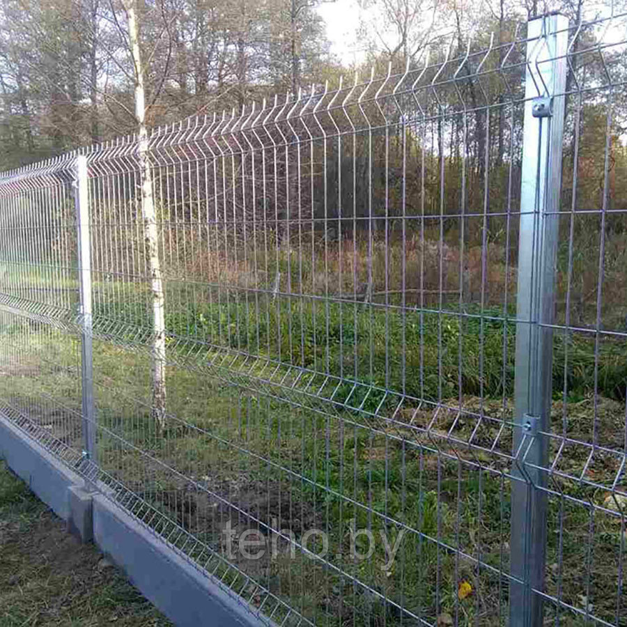 Временный забор на сборном бетонном фундаменте под ключ - фото 2 - id-p91302068