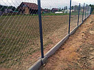 Временный забор на сборном бетонном фундаменте под ключ, фото 8