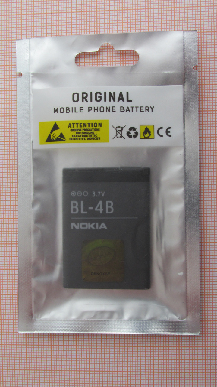 Аккумулятор (батарея) BL-4B для Nokia - фото 4 - id-p91302088