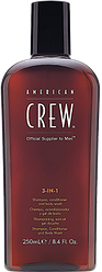 Бальзам Американ Крю Классик шампунь, кондиционер и гель для душа 250ml - American Crew Classic 3 in 1