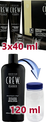 Комплект Американ Крю камуфляж + оксид (3х40+120 ml) для тонировки волос - American Crew Precision Blend Hair - фото 1 - id-p91302123