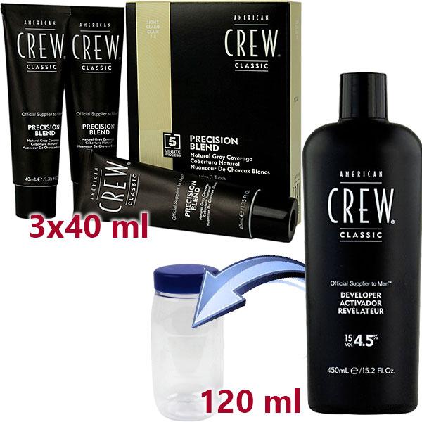 Комплект Американ Крю камуфляж + оксид (3х40+120 ml) для тонировки волос - American Crew Precision Blend Hair - фото 2 - id-p91302123