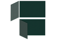 Разлинованная двухэлементная магнитно-меловая доска BoardSYS, 100х225 см.,