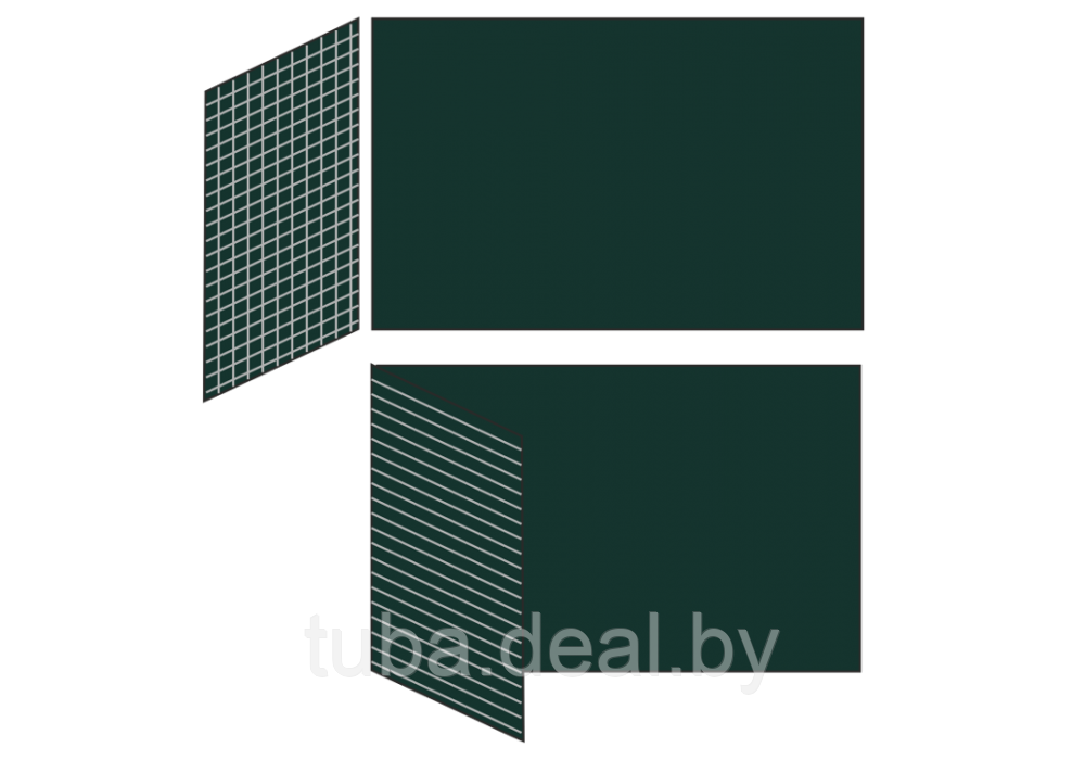 Разлинованная двухэлементная магнитно-меловая доска BoardSYS, 100х225 см., - фото 1 - id-p91315680