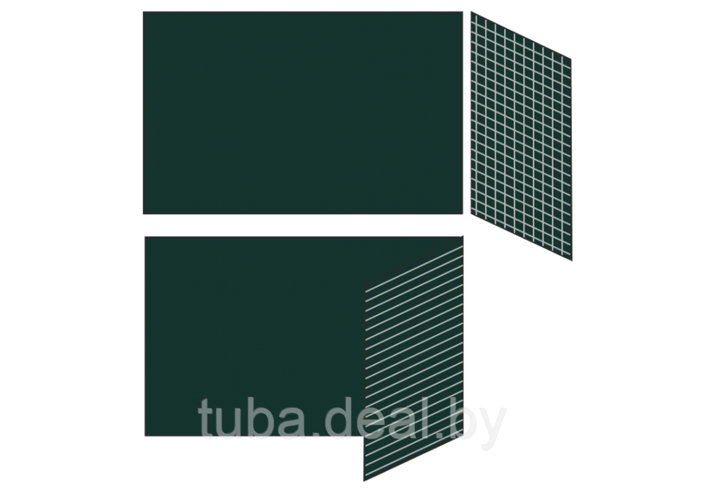 Разлинованная двухэлементная магнитно-меловая доска BoardSYS, 100х225 см., - фото 2 - id-p91315680