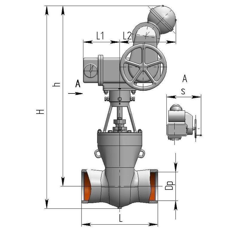 Задвижка 2с-30-2Э