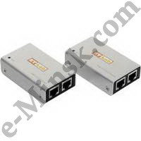 Удлинитель HDMI по витой паре HDMI Extender (HDMI 19F - RJ45 - HDMI 19F, до 50м), КНР