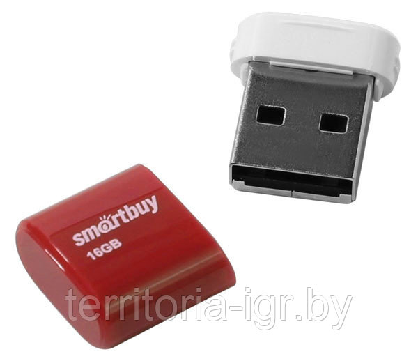 USB-накопитель 16Gb LARA SB16GBLARA-R красный Smartbuy - фото 2 - id-p91338552