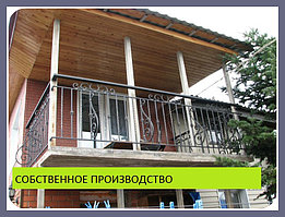 Ограждения для балконов и террас с коваными балясины модель 164