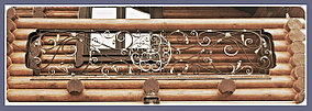 Вставки в деревянную террасу с ковкой модель 168