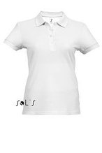 Рубашка-поло женская PASSION 170 белая  для нанесения логотипа