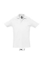 Рубашка-поло SPRING  210 гр белая  для нанесения логотипа