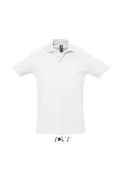 Рубашка-поло SPRING 210 гр белая для нанесения логотипа - фото 1 - id-p23802591