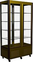 Кондитерская холодильная витрина Полюс D4 VM 800-1 (R800C Люкс Carboma Latium, 1/2, Inox)