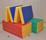 Мат гимнастический 2,0 м х1,0 м х 0,1 м складной 4 секции