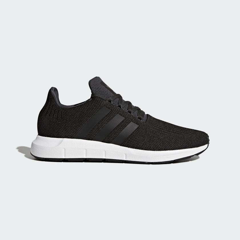 Кроссовки Adidas SWIFT RUN ЧЕРНЫЕ - фото 1 - id-p91363647