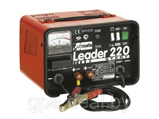 Пуско-зарядное устройство TELWIN LEADER 220 START (12В/24В)