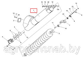 Кожух шнека наклонного (загрузного) КЗК-10-0216010