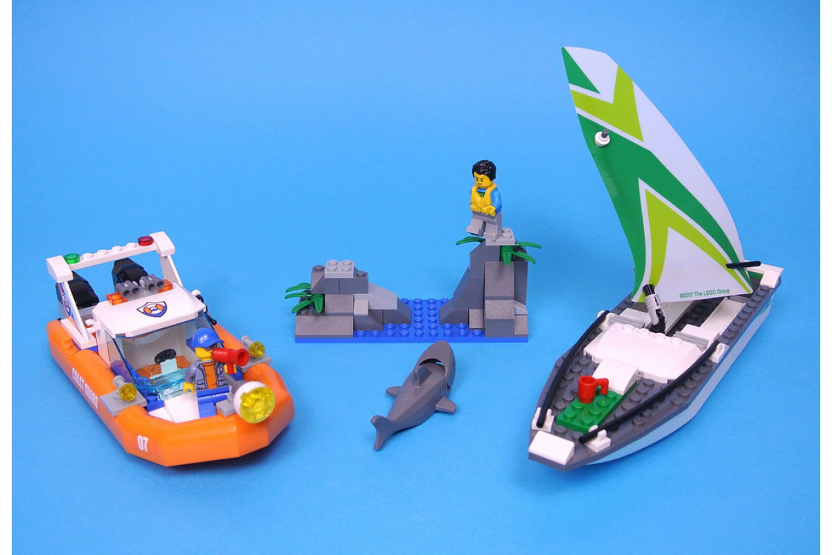 Детский конструктор Bela арт. 10752 "Операция по спасению парусной лодки", аналог лего LEGO Сити - фото 3 - id-p91380130