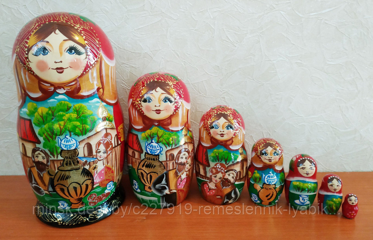 Матрёшка на 7 частей! Ручная работа! Купить матрешку в Минске.