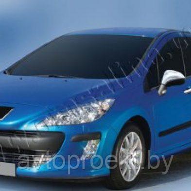 Хромированные накладки на зеркала Peugeot 207 2006->, 308 2007-> - фото 1 - id-p91395200