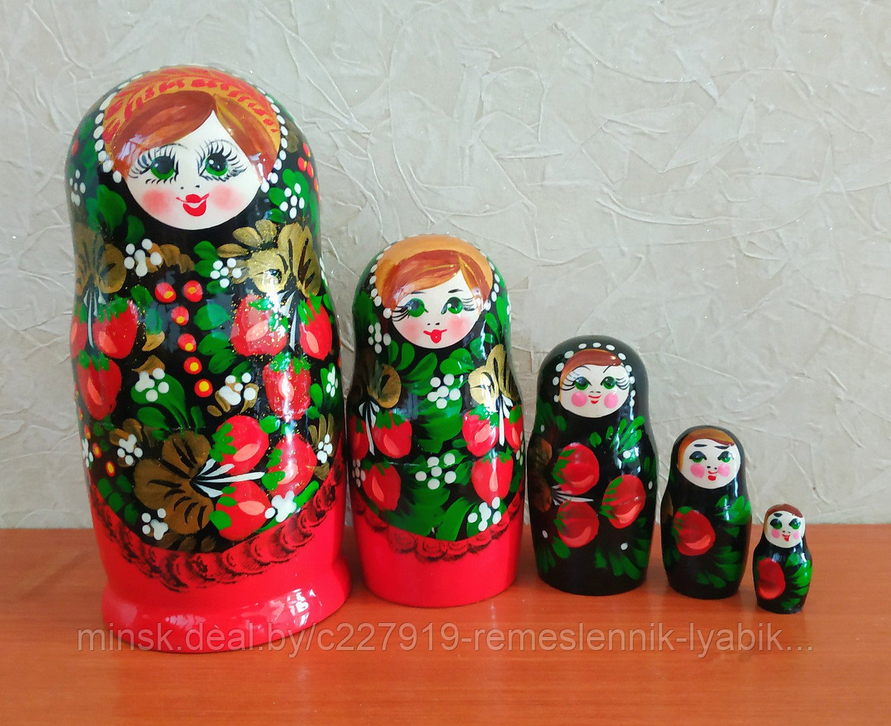 Матрёшка на 5 частей! Ручной работы!