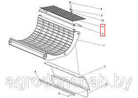 Решетка малого подбарабанья КЗК-10-0103040