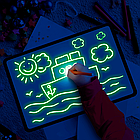 Набор для рисования в темноте "РИСУЙ СВЕТОМ А4", световой планшет FREEZE LIGHT, фото 3