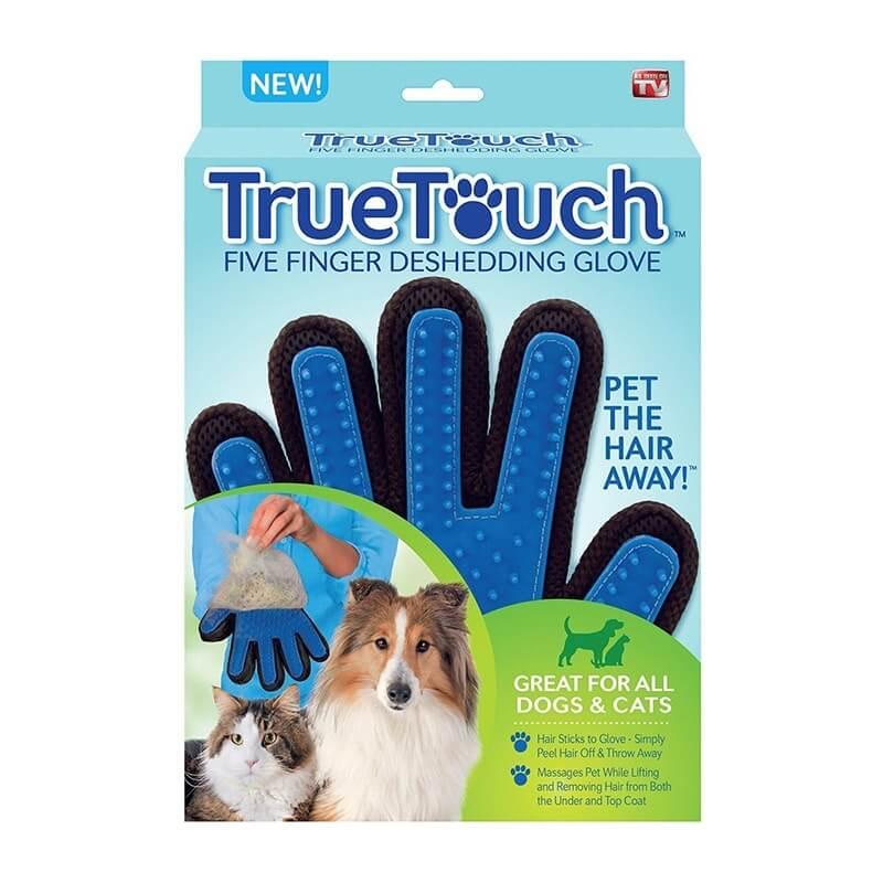 Перчатка для вычесывания шерсти домашних животных Тру Тач True Touch - фото 7 - id-p64297930