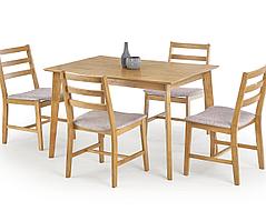 Комплект столовой мебели Halmar CORDOBA (стол + 4 стула) дуб