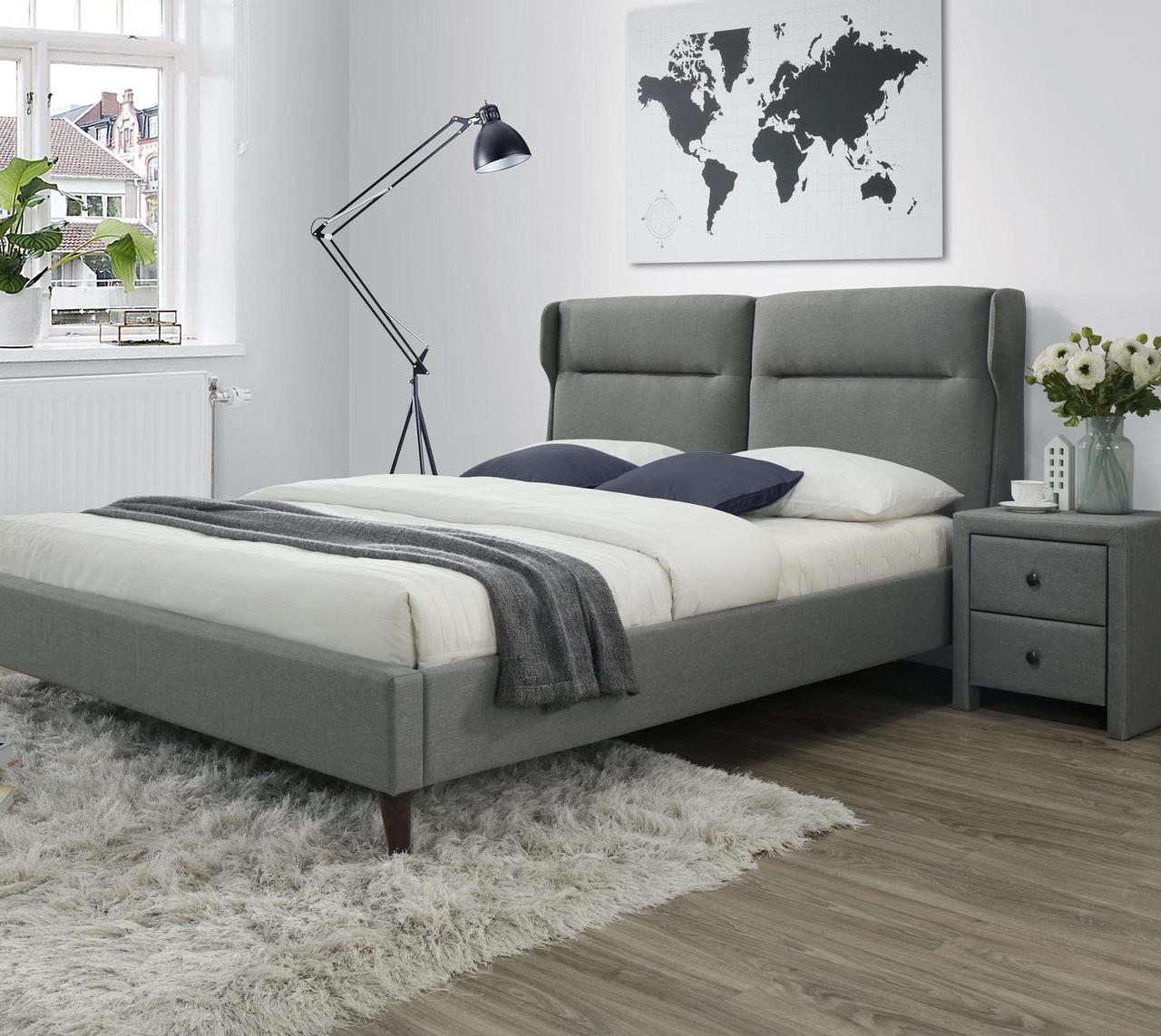 Кровать Halmar SANTINO (серый) 160/200, фото 1