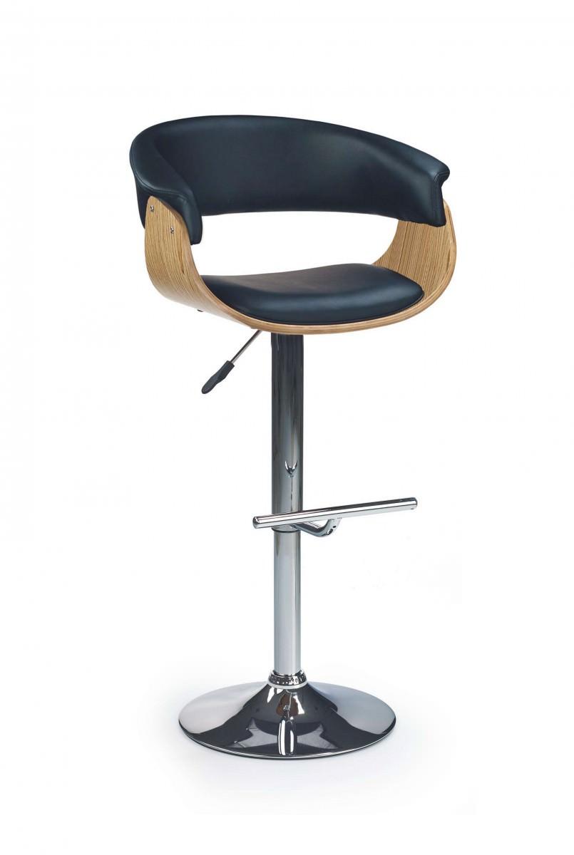 Барный стул Halmar H-45 (дуб светлый/черный)