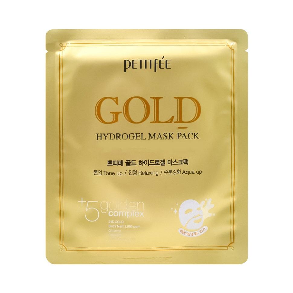 PETITFEE Маска для лица гидрогел. c ЗОЛОТОМ Gold Hydrogel Mask Pack
