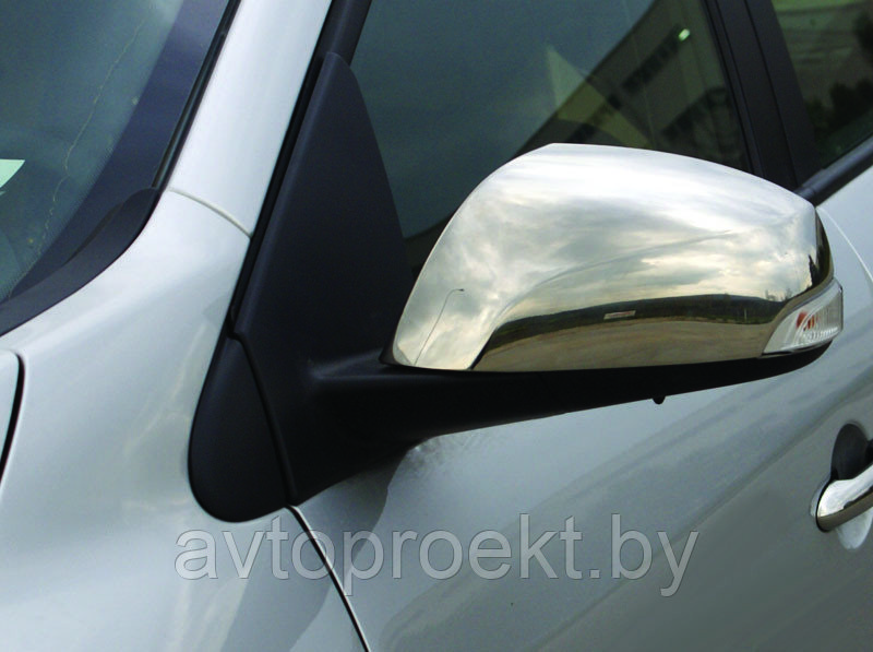 Хромированные накладки на зеркала Renault Fluence