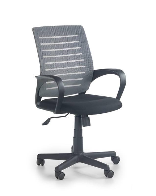 Кресло компьютерное Halmar SANTANA (черно-серый)