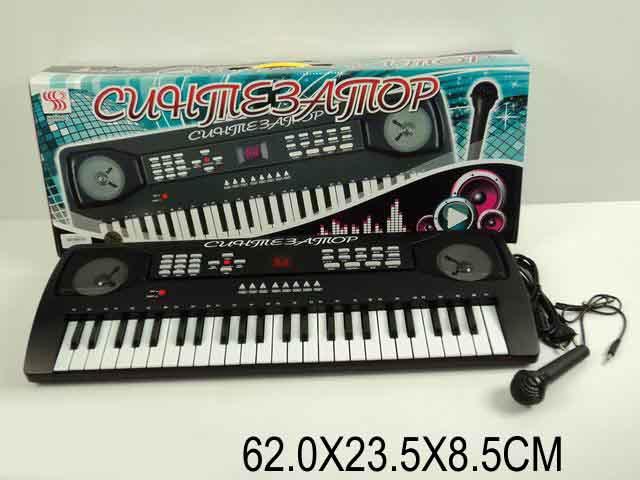 Детский синтезатор пианино  с микрофоном 49 клавиш.SD990А