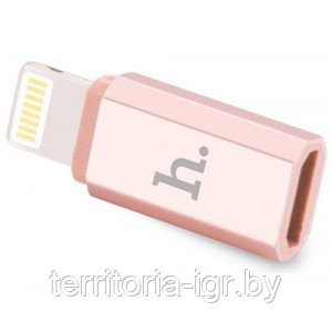 Адаптер Micro USB - Lightning OTG Hoco - фото 2 - id-p91507245