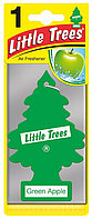 Ароматизатор для салона авто подвесной Зеленое яблоко Little Trees Air Freshener Green Apple (Швейцария)