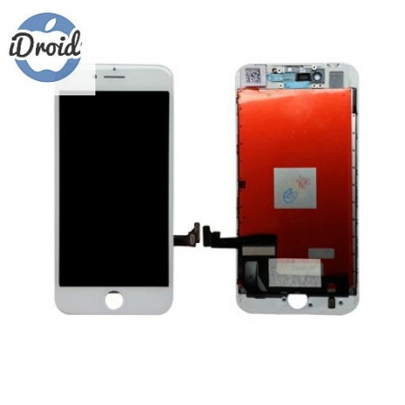 Дисплей (экран) iPhone 8 Plus с тачскрином, белый (аналог)