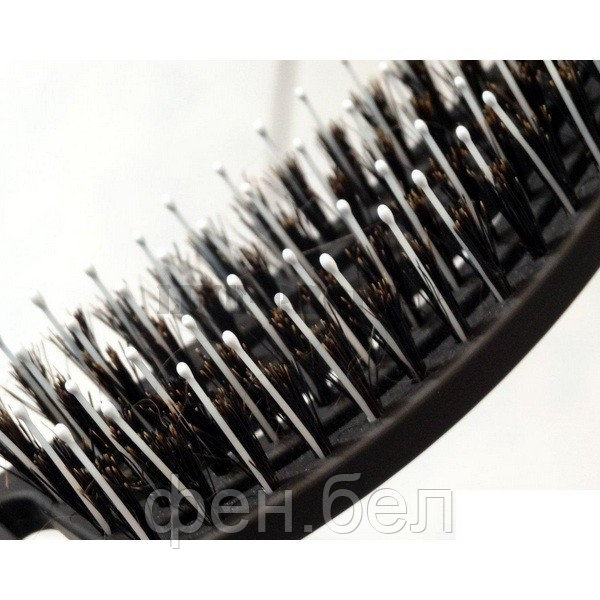 Щетка массажная для волос Olivia Garden FingerBrush FB Comba large изогнутая широкая COMBO - фото 3 - id-p91508882