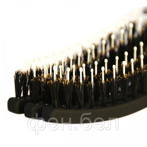 Щетка массажная для волос Olivia Garden FingerBrush FB Comba medium изогнутая средняя COMBO - фото 4 - id-p91508918